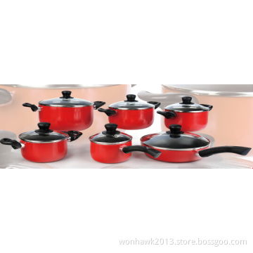 12PCS Aluminum Cookware Set